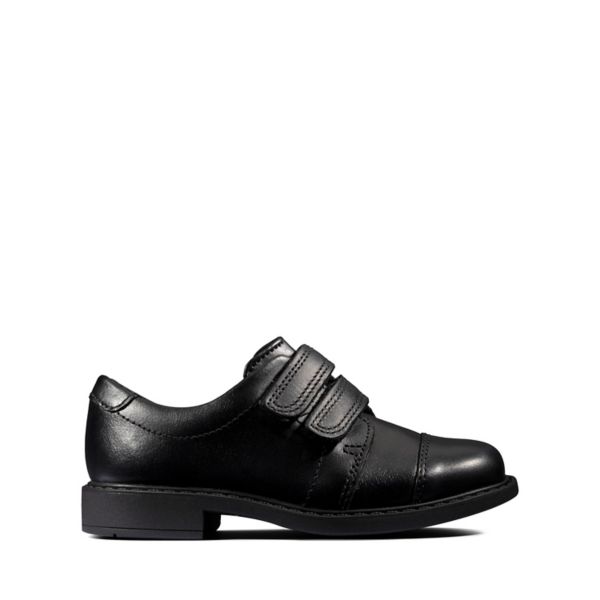 Clarks Boys Scala Skye Toddler School Shoes Black | USA-348697